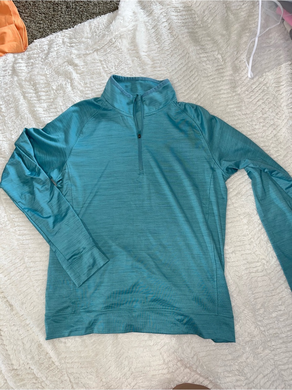 Walter Hagen turquoise zip-up pullover